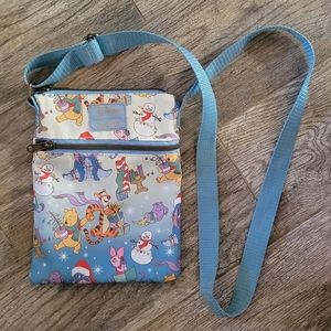 Loungefly Disney Winnie The Pooh & Friends Holiday Passport Crossbody Bag